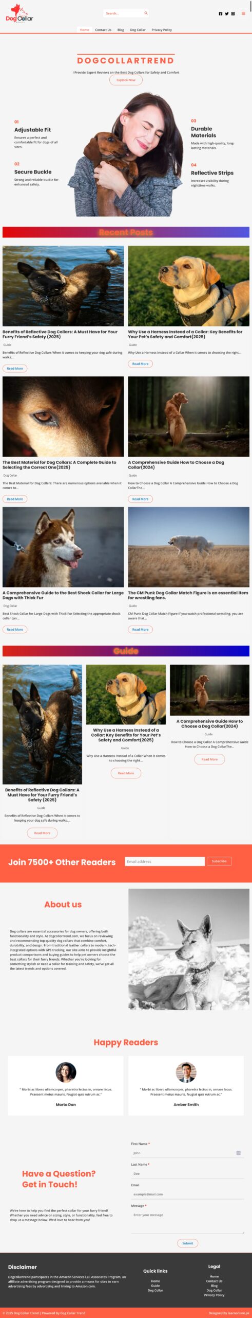 Dog Collar Trend Website